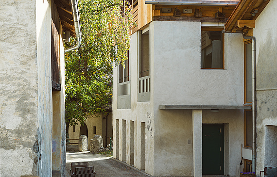 Ouverte en octobre, la Casa Caminada offre des chambres, un restaurant régional, une boulangerie et une épicerie. Des dégâts d’eau ont toutefois nécessité la fermeture temporaire d’une partie des infrastructures. (Images Claudia Link) 