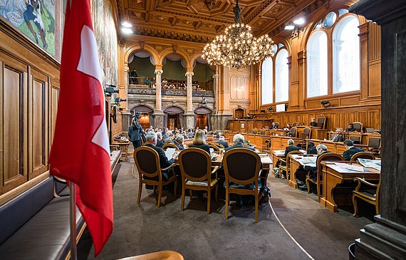 Blick in den Ständeratssaal.