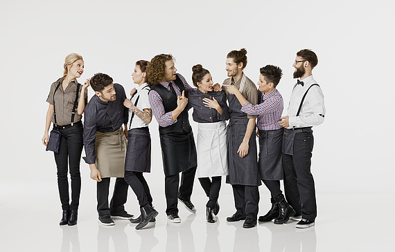 Berufsbekleidung muss nicht zwingend einheitlich sein. Der Trend geht zur Individualität, die zum Konzept des Betriebes passt. Trotzdem sollte eine klare Linie erkennbar sein. (ZVG)