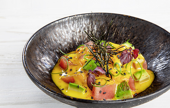 Cebiche Micha Nikkei, l’un des plats que l’on peut déguster au Yakumanka à Genève. (DR) 