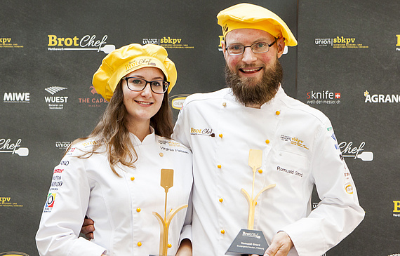 Das Siegerduo des Brot-Chef 2016: Virginia Paissan und Romuald Girard. (ZVG)