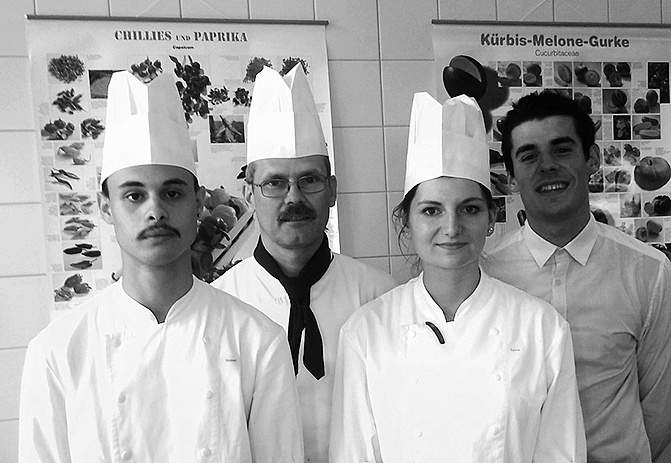 Ecole des métiers de Lausanne (par ordre alphabétique): Robert Alves, Marcio Bernardo Felix Bernardi, Patrice Paulus (coach), Sylvia Willa. dr