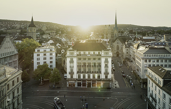 Das Hotel Savoy Baur en Ville gilt dank seiner einzigartigen Lage und seiner luxuriösen Aufmachung als Zürcher Diva. (ZVG)