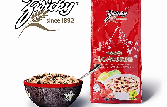 Das gesunde und natürliche Müesli von Zwicky. (Bild ZVG) Das gesunde und natürliche Müesli von Zwicky. (Bild ZVG)