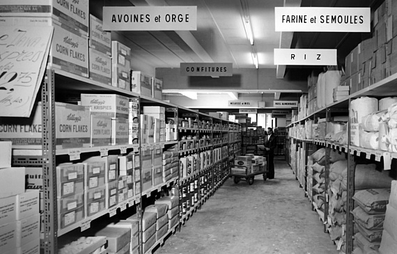 Le marché Les Délices en 1960 à Genève, l’ancêtre d’Aligro.DR
