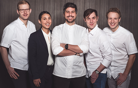 Sven Wassmer und Team ( v.l.n.r.): Sebastian Titz, Amanda Wassmer Bulgin, Sven Wassmer, Andy Vorbusch, Benedikt Gerster. (ZVG)
