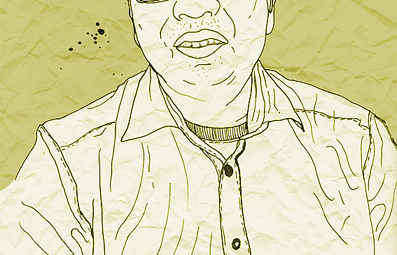 Alvin Gerard Ryan, die gute Seele in den Seminarräumen. (Illustration Solange Ehrler) Alvin Gerard Ryan, die gute Seele in den Seminarräumen. (Illustration Solange Ehrler)