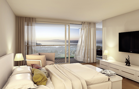 Werden Wohnungen mit Hotellerieangeboten kombiniert, nennt sich das im Fachjargon Serviced Apartments – ein Trend, der in den 1980er-Jahren in den USA seinen Anfang nahm. Im Bild: ein Appartement in Feusisberg. (ZVG)